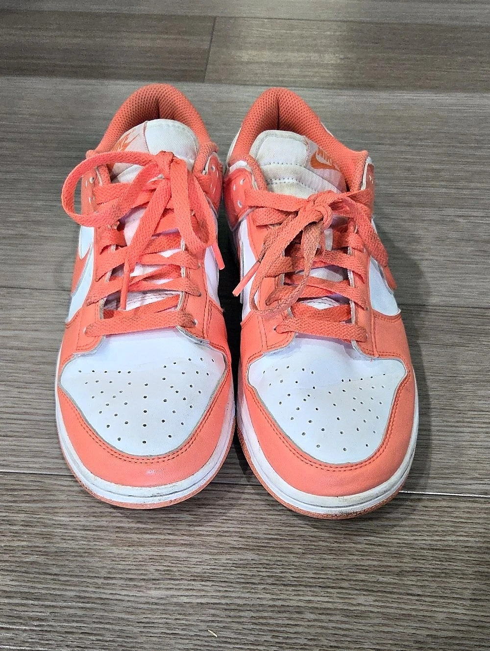 Nike Dunk Low Sneakers in Pink & White